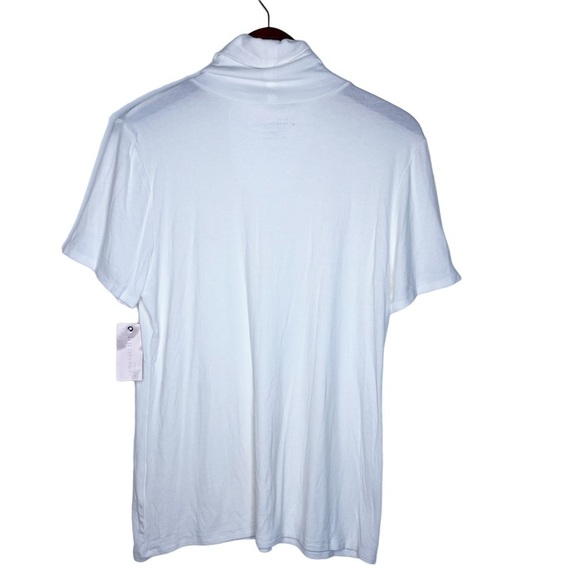 Philosophy NWT Short Sleeve Turtleneck Knit Top Size XL in Ivory White - Picture 9 of 11